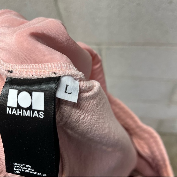 Nahmias Pink Silk Trim Sweatpants - Picture 3 of 8